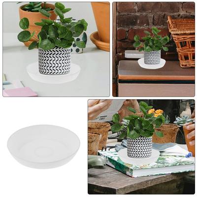 10Pcs Round Plastic Plant Trays Drip Saucers for Indoor Potted Plants Water Holder Base Garden Decoration Drainage Solution