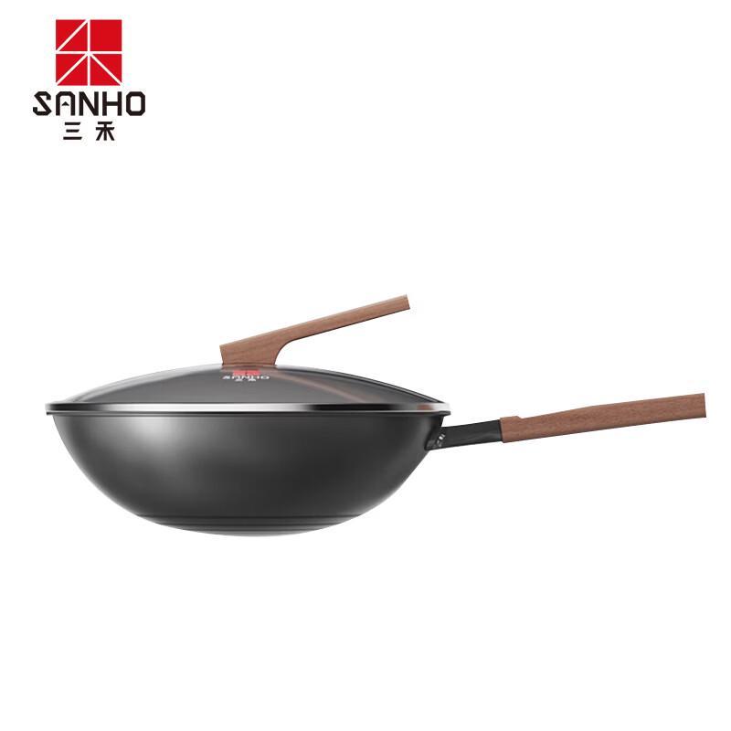 Sanhe 32cm Wrought Iron Non-Stick Wok