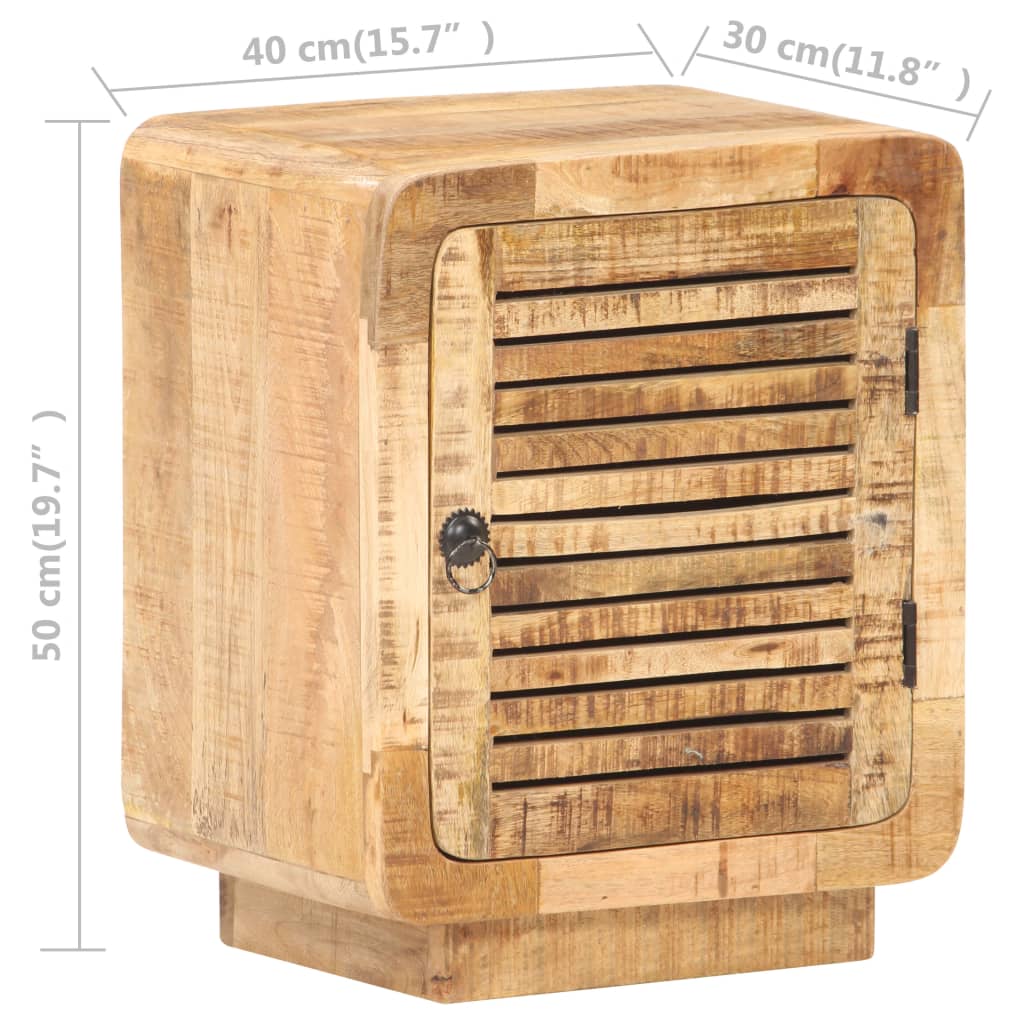 Nightstand 40 x 30 x 50 cm Rough Mango Wood