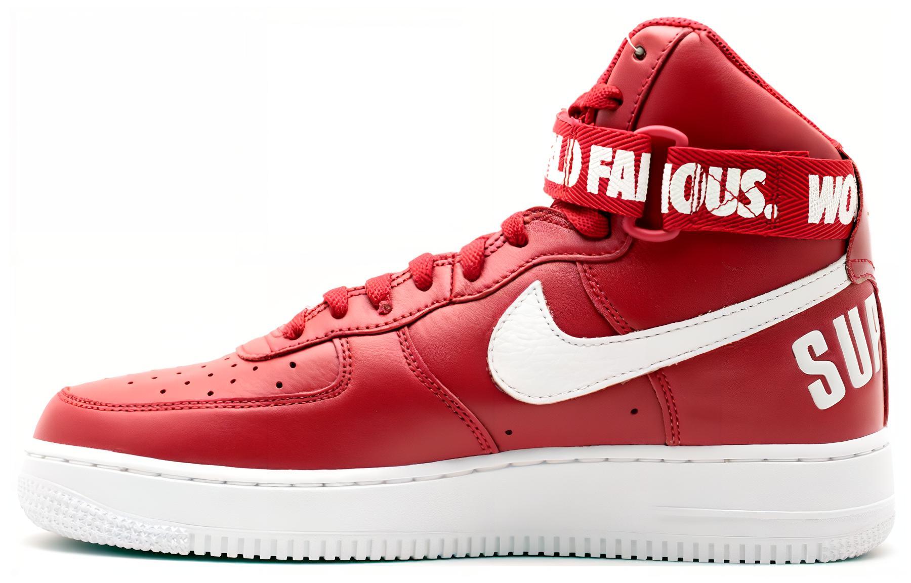 

Nike Air Force 1 High Supreme World Famous Red 698696-610 43