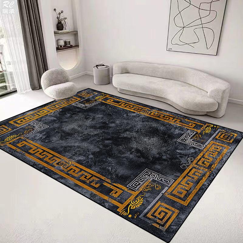 European Style Luxury Carpet Living Room Home Decoration Rug Large Bedroom Bedside Non-slip Rug Customizable Coffee Table Mat