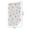 Wallpaper Colorful airplanes from the clouds for the living room and bedroom 50x1000