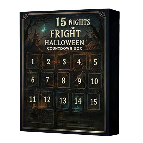 31 Nights of Fright Halloween Countdown Calendar 31/15/7 Days Advent Calendar with Collectible Horror Figures Scary Dolls for Home Decor