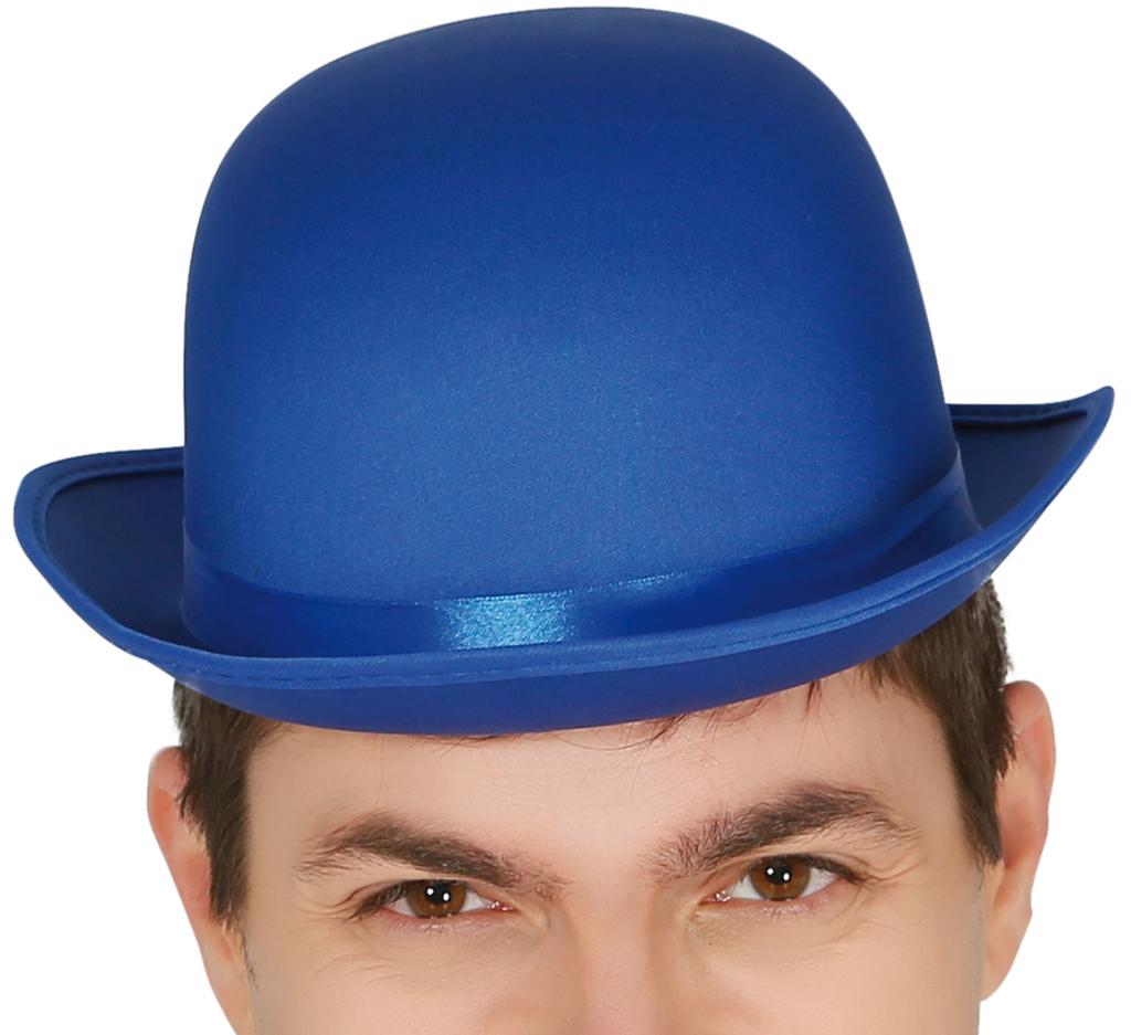 Blue Clown Bowler Hat Magician Cap