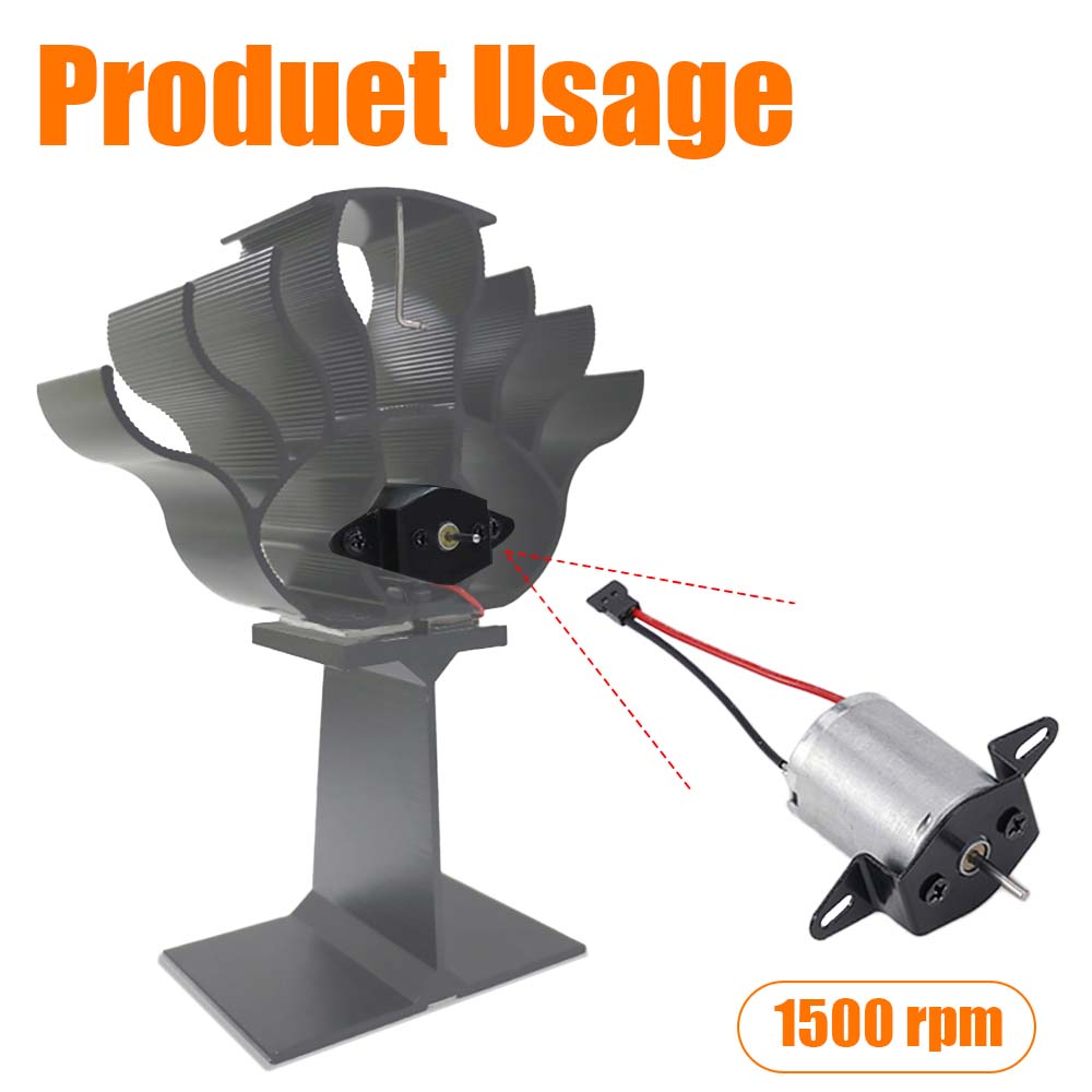 Genel Şömine Fan Motoru 1500RPM Soba Fanı Elektrik Gücü Üretici Motor Odun Kütük Yakıcı Şömine Aksesuarı Yedek Parça