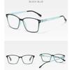 Colorful Plastic Anti Blue Light Hyperopia Reading Glasses Clear Square Frame Men Women Presbyopia Reading Eyeglasses Eyewear +1.0 +1.5 +2.0 +2.5 +3.0