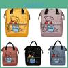 Mochila Estampada Ursinho Pooh para Mamães e Bebês Mochila de Viagem de Grande Capacidade