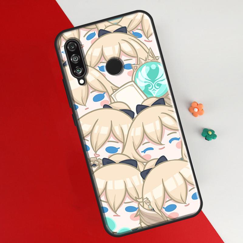 Cute Cartoon Genshin Impact Case For Huawei Honor 50 P20 P30 P40 P50 Pro Lite P Smart Z 2019 2021 Nova 5T Phone Cover