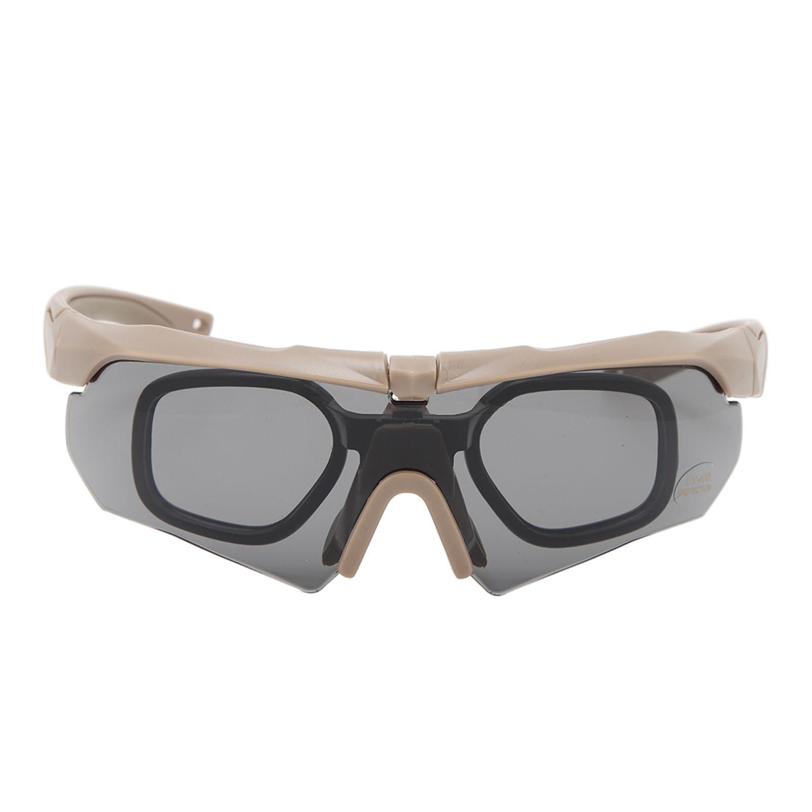 

Shooting Glasses UV Protective Outdoor Military Goggles Wind Dustproof Half Frame Motorcycle Goggles Eye Protection for хаки