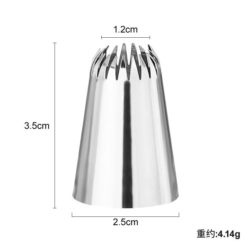 What a coincidence stainless steel piping nozzle wholesale 25mm large cream nozzle cake decoration accessories household baking tools (as the picture,#1)