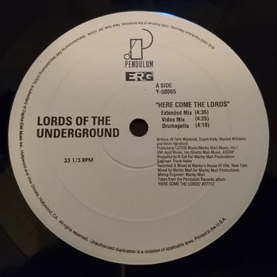 Disco de 12 pulgadas LORDS OF THE UNDERGROUND - Here Come The Lords Y58065 Pendulum Record 1993 US Rap & Hip-Hop/R&B Usado