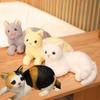 Cute And Cuddly Cat Plush Toy Realistic Animal Stuffed Doll For Kids Perfect Birthday Gift