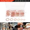 120PCS Copper Sealing Washer for Sump Plugs Water Fuel Hydraulic M5-M12