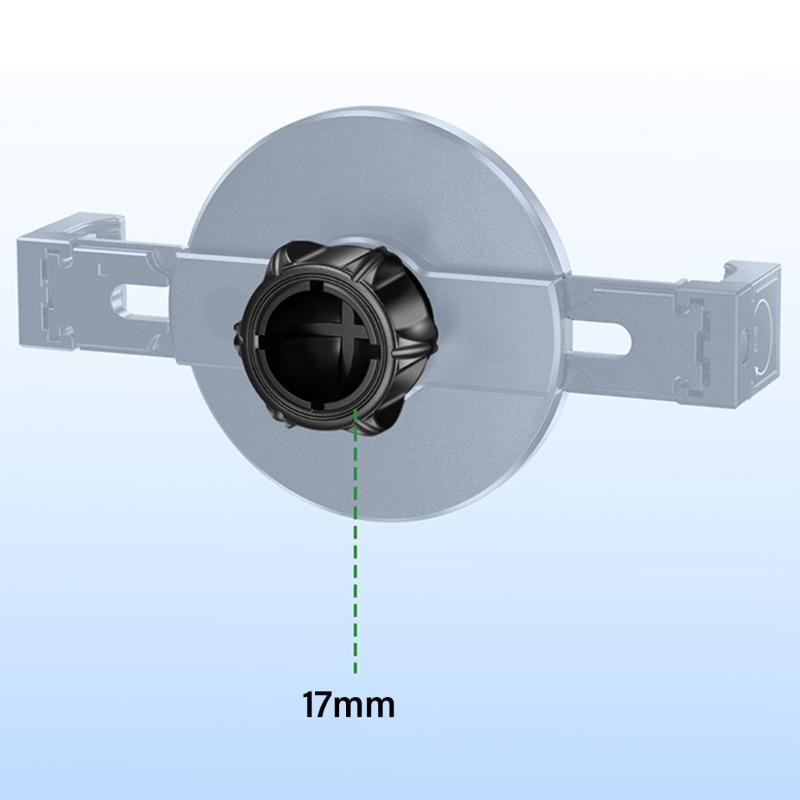 2 in 1 Cellphone Clamp with 17mm Ball Head Smartphone Mount Adapter Magnetic Mount Holder Stand Universal Quick Install