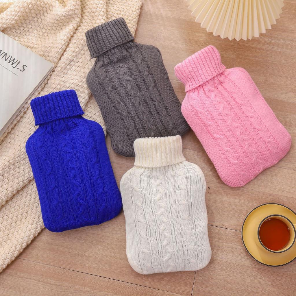2000ml Explosion-Proof Hot Water Bottle Protective Warm Large Cover Winter Heat Preservation Soft Safe