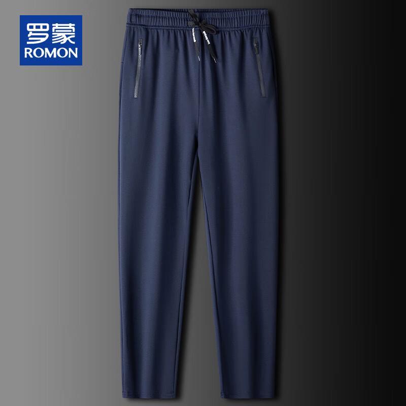 ROMON Men's Spring Autumn Casual Straight-Leg Sport Pants