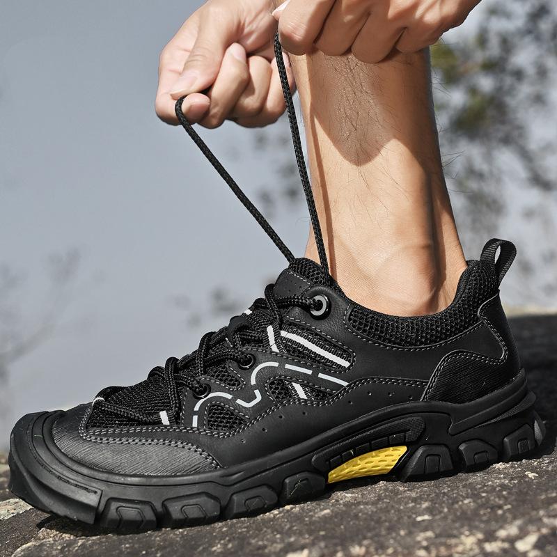 2025 Live Broadcast Popular Men's Shoes Flying Woven Sports Shoes Summer Mesh Shoes Cloth Shoes Men's Breathable and Lightweight Casual Shoes Men