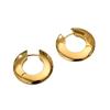 Minimalist Glossy Circle Earrings Women's Temperament Niche Design Personality Versatile INS Style Elegant Classic Accessories Daily Jewelry
