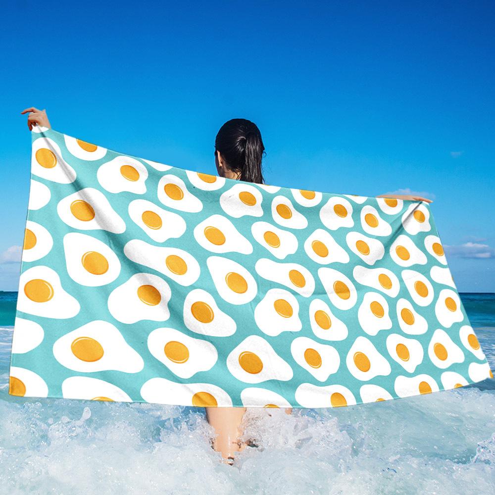 Blue Sea Turtle Beach Towel, Soft Microfiber Quick Dry Oversized Bath Towel, Nautical Summer Pool Blanket 1pcs