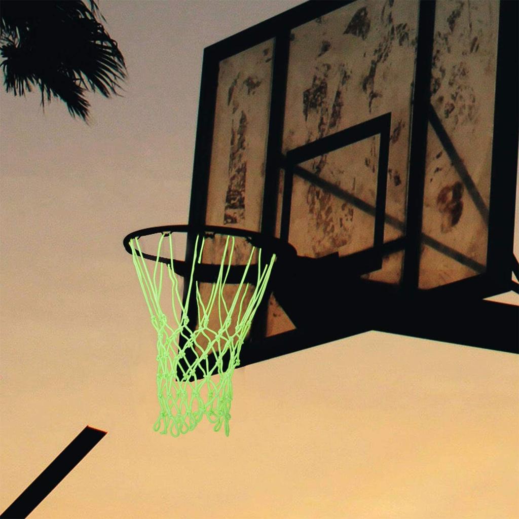 20 Inch Glow In The Dark Basketball Net Nylon Outdoor Luminous Basketball Net Basketball Net Replacements Fits Standard Hoop Net