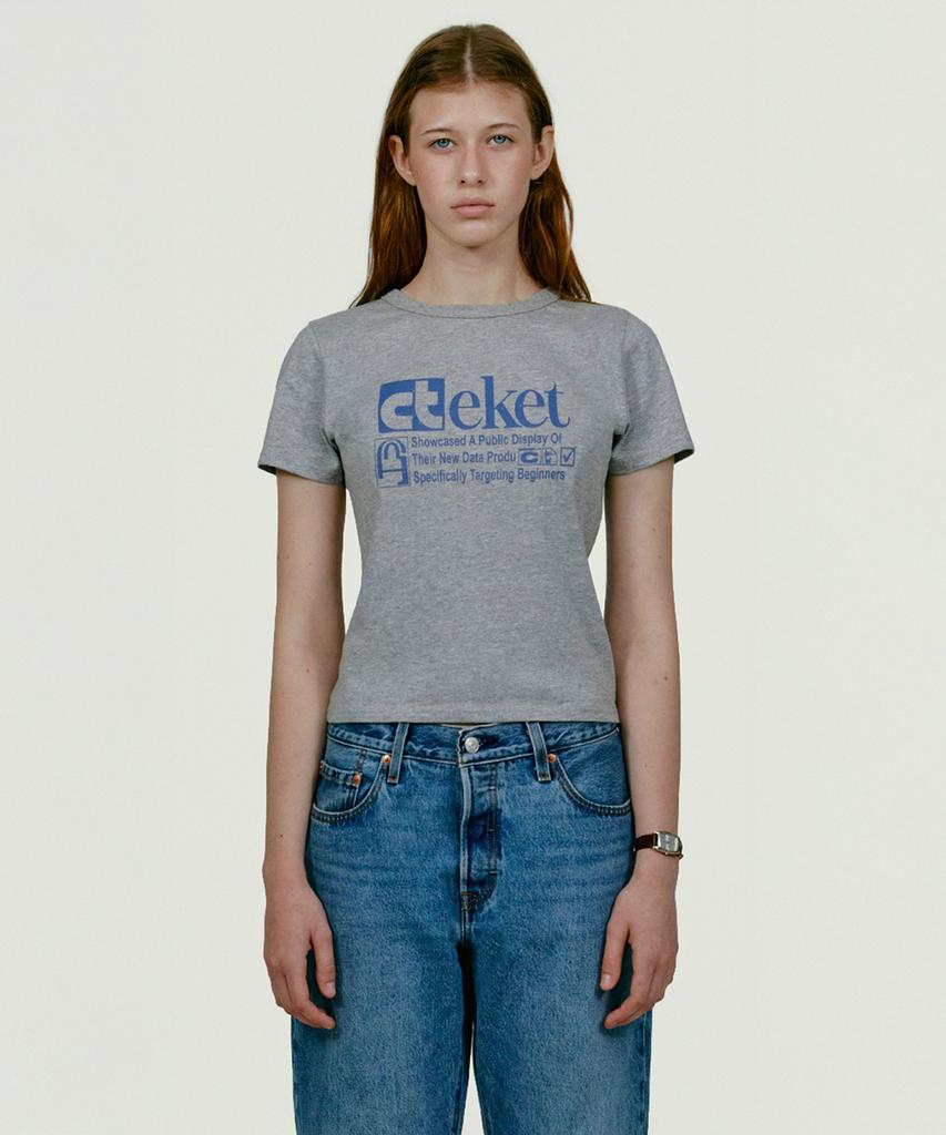 Tekes Plan Women Tee Melange Gray
