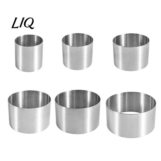 Food Presentation Ring Stainless Steel Circle Cake Mold, 1.97" Deep Round Biscuit Pastry Ring, Nonstick Scone Mold Easy To Demold Baking Tool