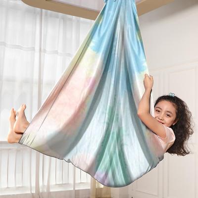 Aerial Yoga Towel Swing Children Elastic Sensory Stretch Hammock Outdoor Hanging Swing Yoga Swing Hammocks for Kids Exercise