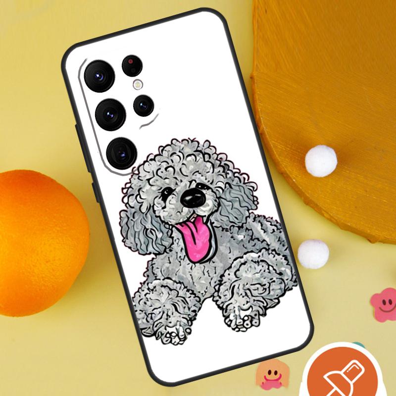 Poodle Dog Phone Case For Samsung Galaxy S25 Ultra S23 S22 S21 Ultra S9 S10 S20 Plus S24 FE Funda Cover