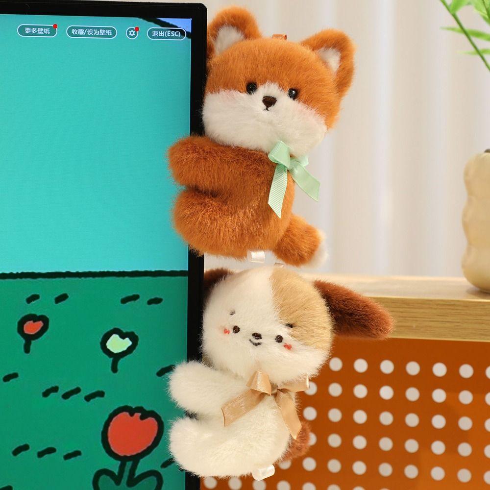 PP Cotton Computer Decorative Dolls Hug Shape Plush Doll Computer Clip  New Year