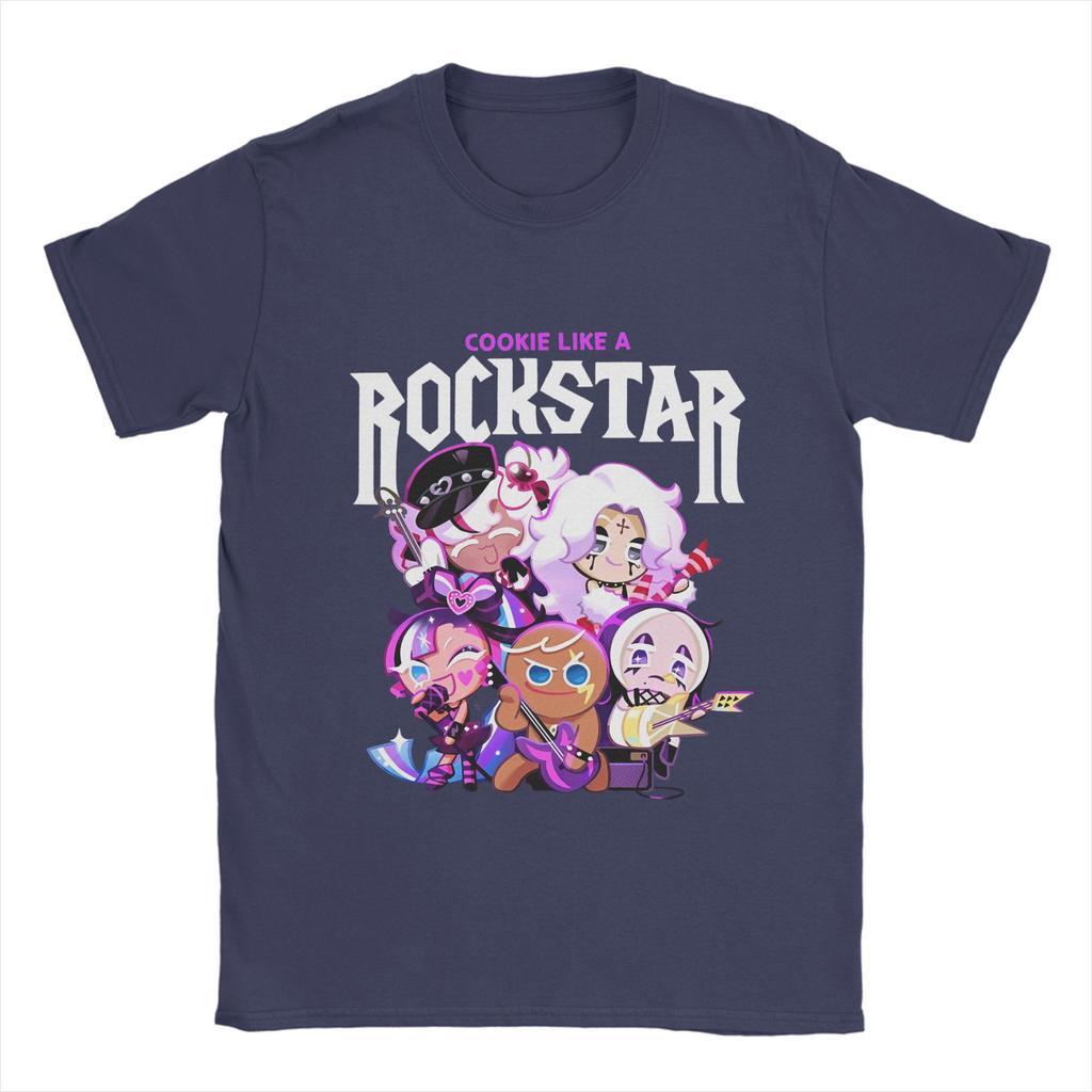 Fun Cookie Run Kingdom T-Shirts Men O Neck Cotton T Shirt Short Sleeve Tee Shirt Birthday Present Clothes