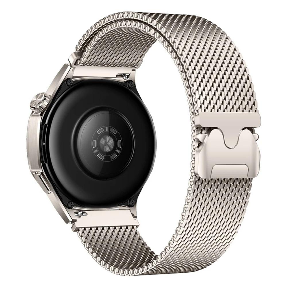 20mm nerezový řemínek pro Amazfit Active 2 Samsung Galaxy Watch 7 6 5 Milánský smyčkový řemínek pro Huawei Watch 4 Pro GT 5 4 46mm