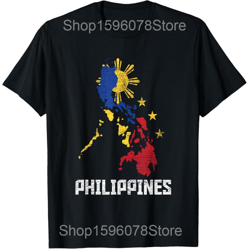 Funny Philippines Filipino Flag Graphic T Shirts Men Women Cotton Humor Streetwear Tee Shirt Short Sleeve Unisex Loose Clothing