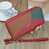 Women Ladies Leather Wallet Long 2 Zip Purse Card Phone Holder Clutch Handbag