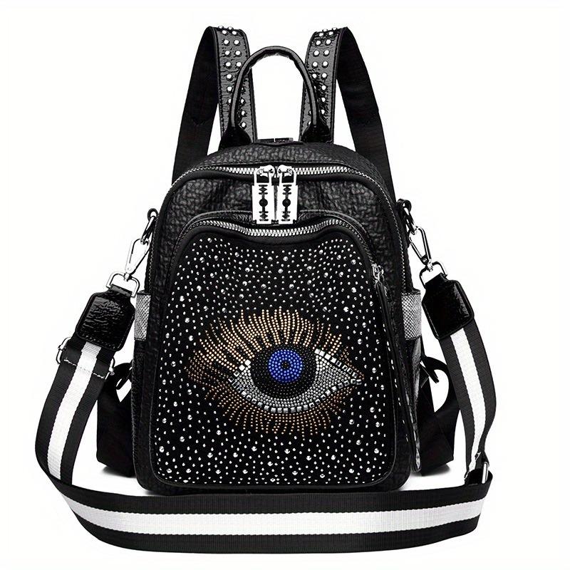 Black Eye-Embellished Women\'s backpack/shoulder bag Women main image 2