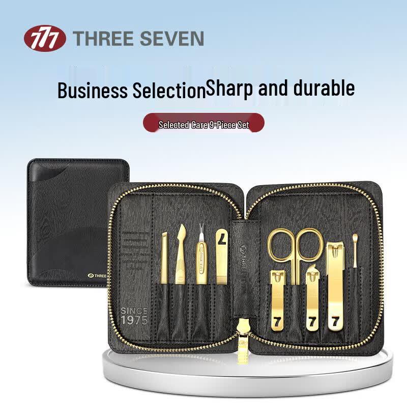 THREE SEVEN Luxury 9-Piece Nail Care Kit