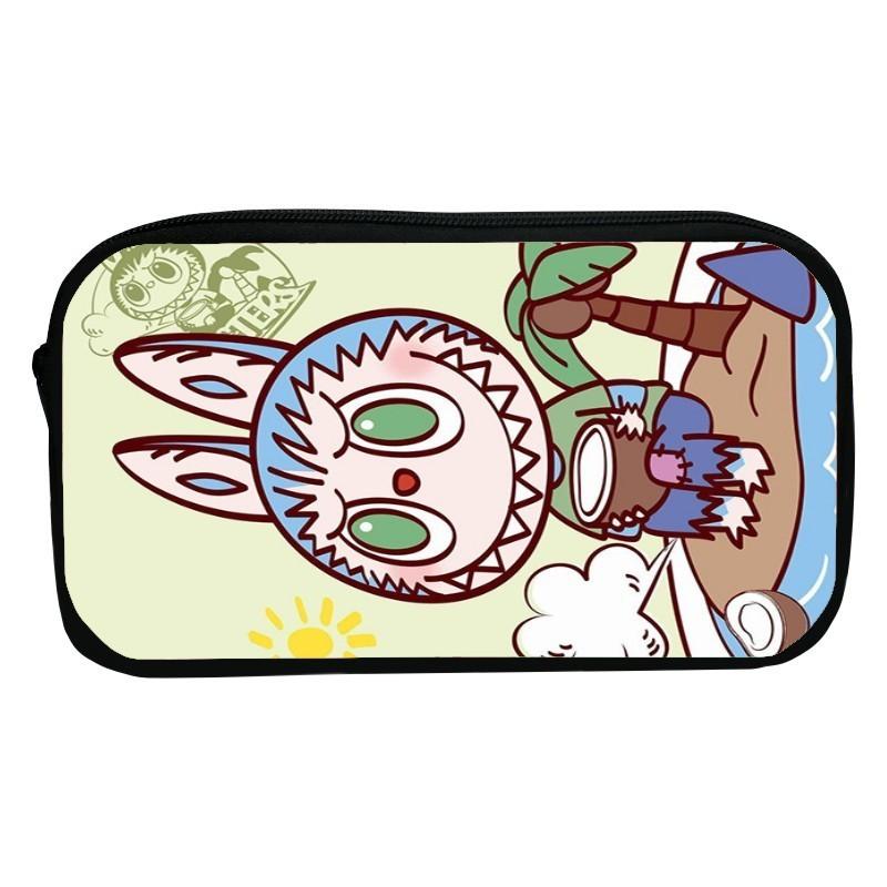 Sött tecknad kanin pennskrin för barn Hållbart polyester-pennfodral