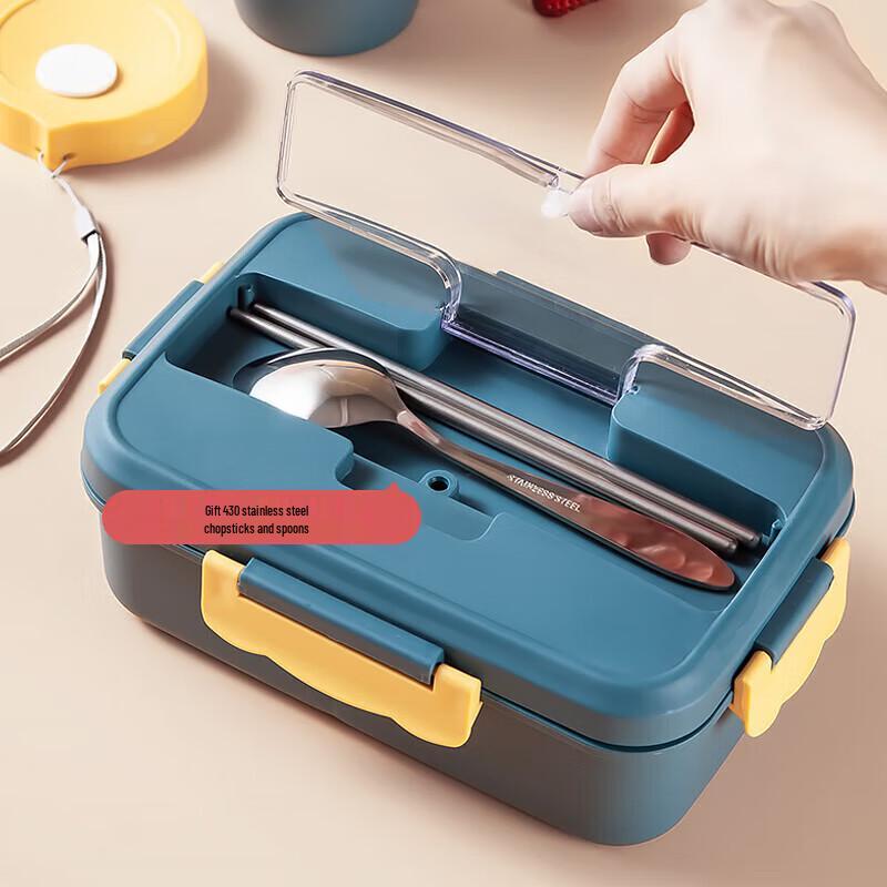 maxcook Large Capacity Plastic Divided Lunch Box