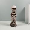 Terrifying Skeleton Character Statues 3D Resin Skull Figurine  Halloween Decor