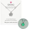 Yaozeio Dog Paw Print Necklace for Women Men - Pet Memorial Gift for Lovers, Friends, Daughter, Mom - Glowing Necklace for Pet Owners - Loss of Dog