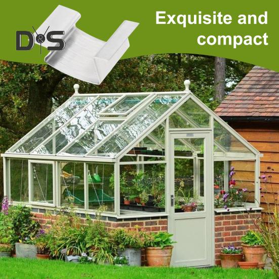 Gewächshaus-Glasklammern, gefederte G-Klammern aus Edelstahl, rostbeständige Gewächshaus-Verglasungsklammern für Verglasungsreparaturen, Klammerersatz