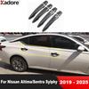 Side Door Handle Cover Trim For Nissan Altima -2024 2025 /Sentra Sylphy - 2024 2025 Carbon Fiber Car Accessories