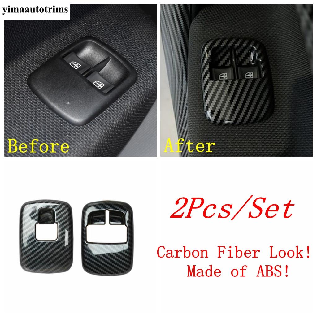 Dashboard Gear Panel Reading Light Handle Bowl Window Lift Cover Trim For Smart 453 Fortwo 2015 -  Carbon Fiber Accessories