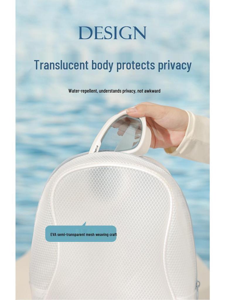 Geantă de înot impermeabilă din PVC pentru femei: Geantă de mână portabilă umedă/uscată pentru plajă și sport