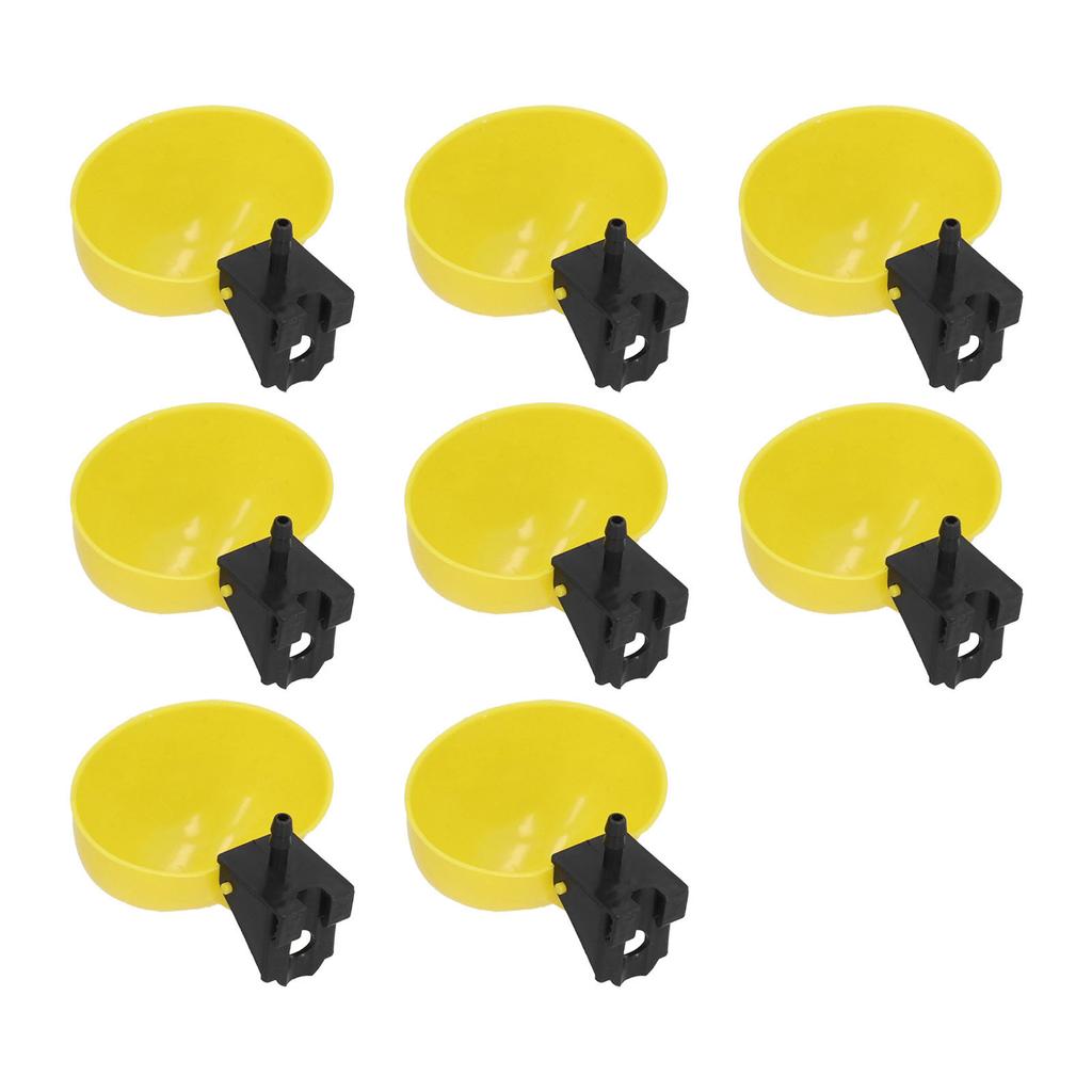 8Pcs Chicken Water Feeder PP Plastic Professional Anti Rust Chicken Drinking Bowl for Animal Husbandry