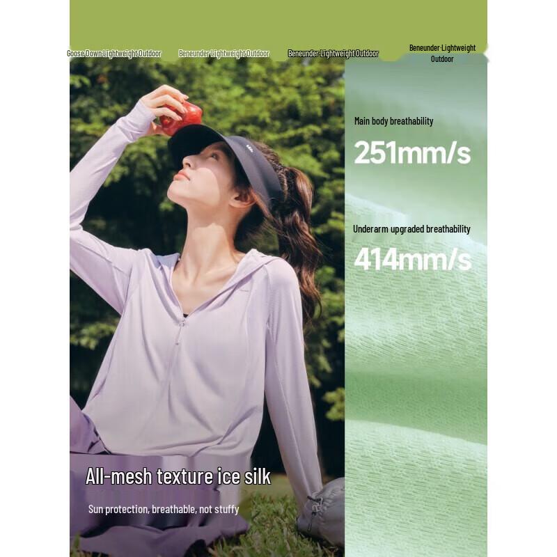 Beneunder Women's AS100 UPF 50+ Long Sleeve Sun Protection Jacket