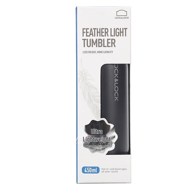 LOCK&LOCK LHC4131 Lightweight Stainless Steel Thermos, 450ml