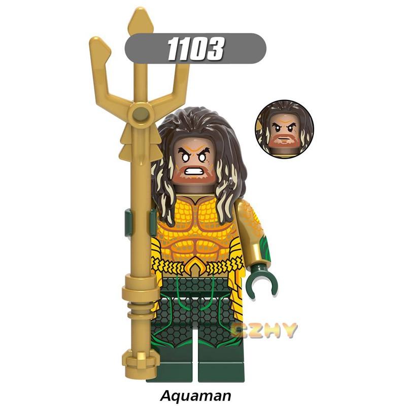Aquaman Yapı Taşları Minifigürler Süper Kahramanlar Tuğlalar Oyuncak Setleri DC Comics Batman Ailesi X0237