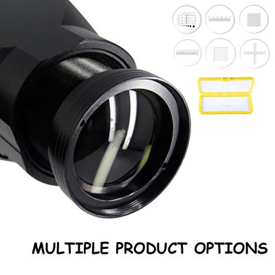 Portaobjetos de calibración para microscopio C1-C7, platina de alta precisión, micrómetro, retículo ocular, oculares, regla de calibración, portaobjetos