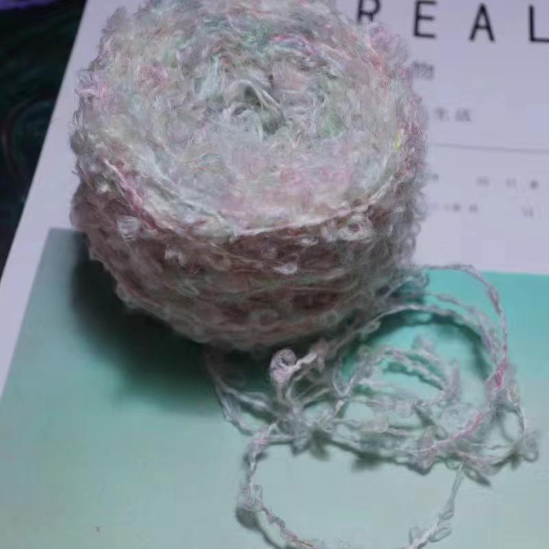 Hand-Knitted Wool Loop Yarn for Doll Hair, DIY Projects, and Scarf/Hat Knitting