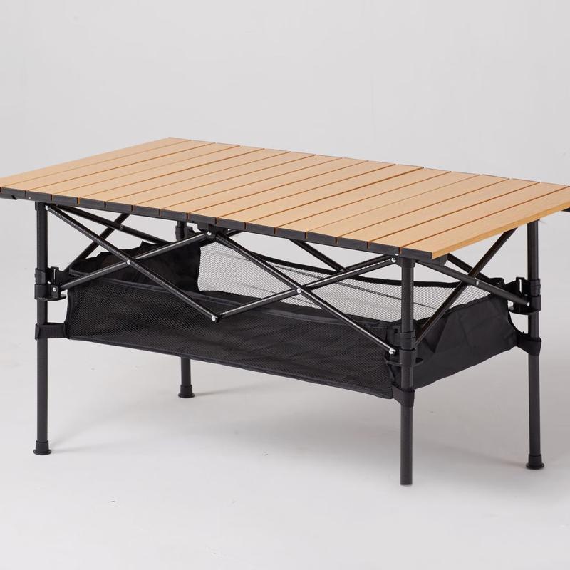Height-Adjustable Aluminum Outdoor Folding Table